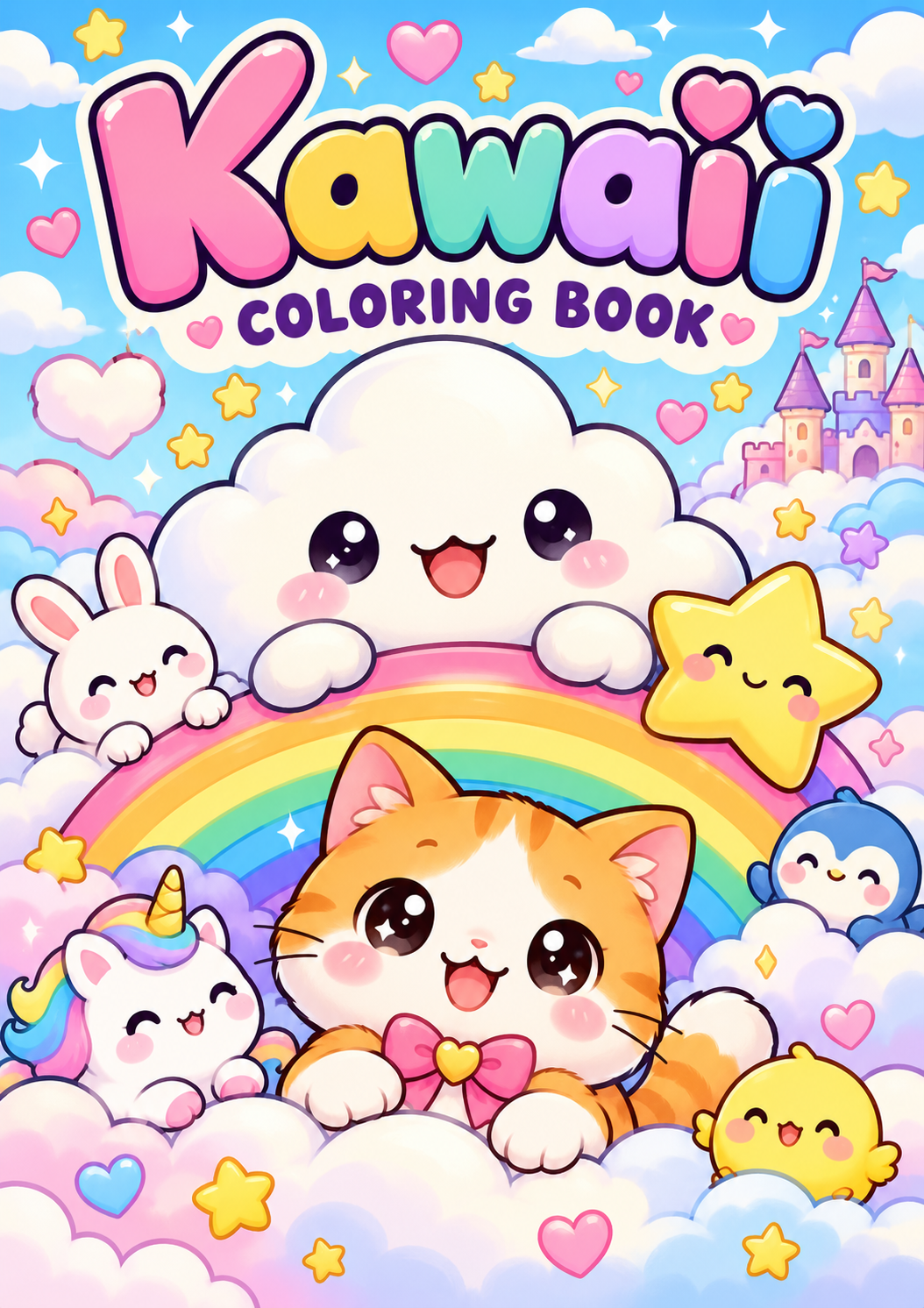 Kawaii Coloring Book cover