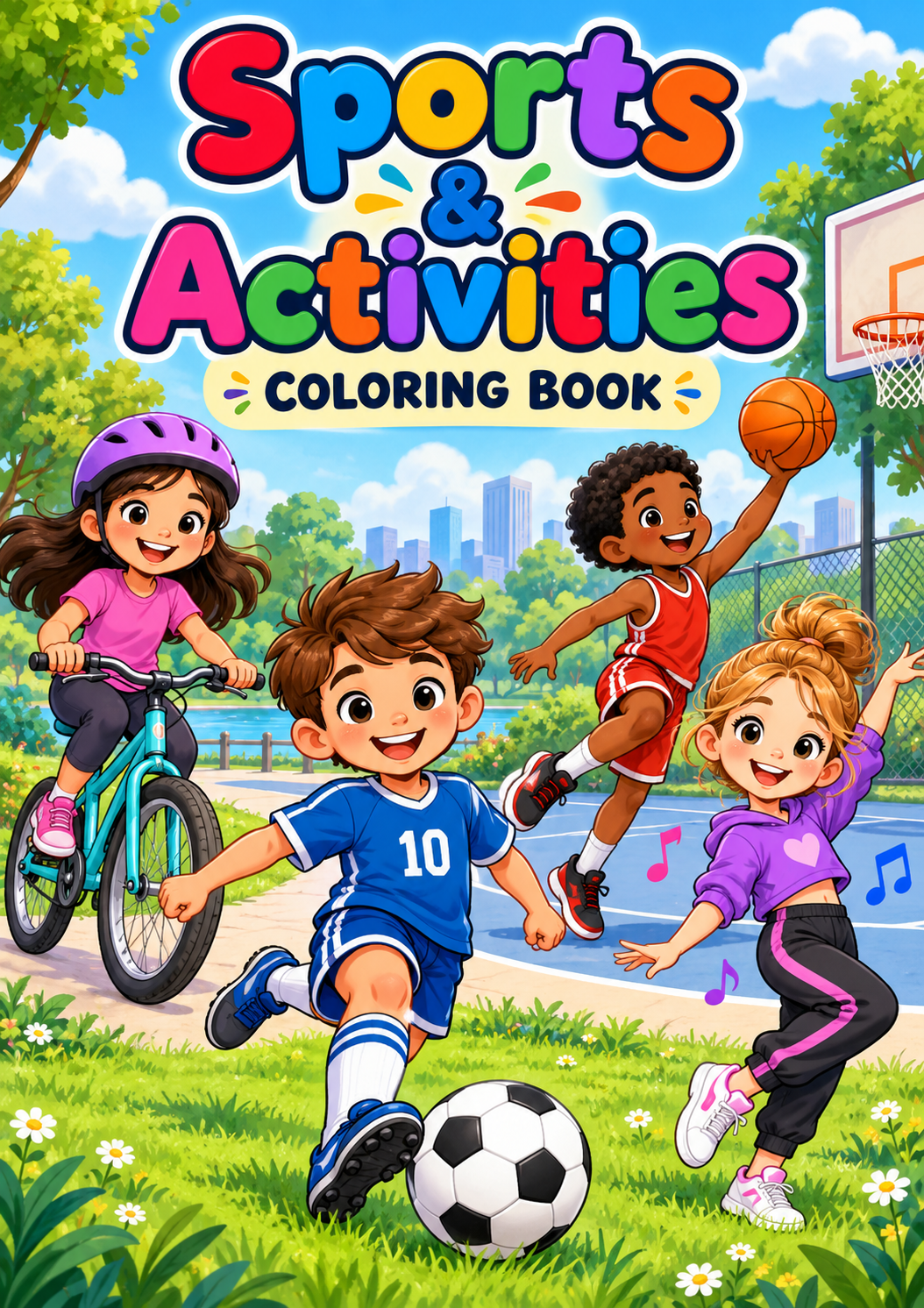 Sports & Activities Coloring Book cover